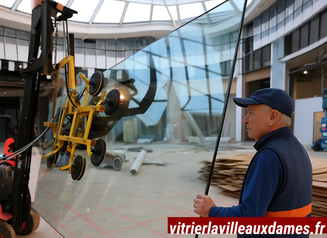 Remplacement de vitrine magasin La Ville-aux-Dames